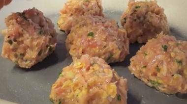 Chicken spaghetti and meatballs inspired by Lady and the Tramp